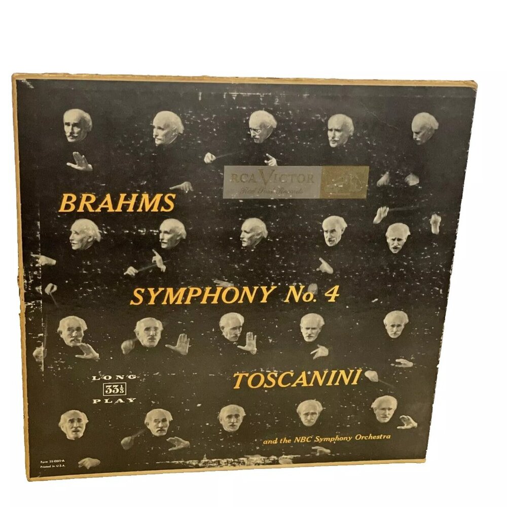 Symphony No. 4 (Vinyl, 1952) RCA Victor Red Seal LM 1713 Good LP Record Album